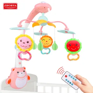 Moda personalizada forma de girasol juguete educativo cama de bebé campana bebé juguete bebé sonajero sacudiendo campana