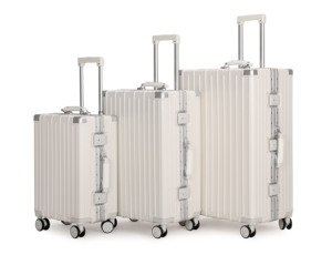 Luxe Unisexe PC Aluminium Large Chariot Valises Double Silencieux Spinner Roulettes Léger Durable Conception À La Mode - Product Image 3