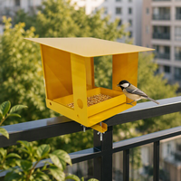 Support pour mangeoire à oiseaux JH-Mech, résistant aux intempéries, antirouille, structure robuste, revêtement personnalisé, mangeoire à oiseaux en métal OEM