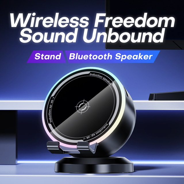 ZJ-05 Inductive Speaker Portable Wireless Vibration Audio Device Mini Contact Resonance Speaker for Household Audio Playback