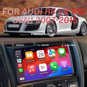 Pour Audi R8 2007-2015 Acardash 9 pouces 6 Go de RAM 128 Go de ROM Android <span class=keywords><strong>12</strong></span> Autoradio Stéréo Carplay GPS Navigation Unité principale - Product Image 4