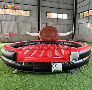Máquina de Toro Mecánico para Jardín, Juegos de Carnaval, Hpfburg, Toro Mecánico de Rodeo con Colchón <span class=keywords><strong>Inflable</strong></span> de 5m - Product Image 4