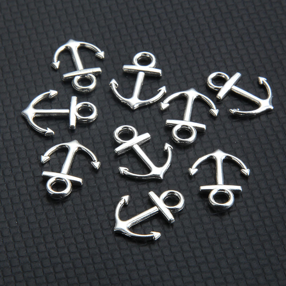 Factory Wholesale Diy Jewelry Making Accessory Anchor Shape Pendant Charm
