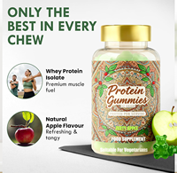 Gummies protéinés sans sucre Superfood - Complément alimentaire riche en protéines pour soutenir le système immunitaire pour hommes et femmes |   À base de plantes |   12g de protéines par