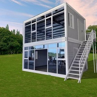 Casa Contenedor Prefabricada Modular Personalizada con Aislamiento Acústico y Térmico, Resistente al Fuego y al Viento, Edificio de Oficinas, Apartamento Urbano Pequeño