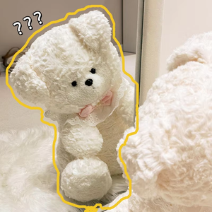 Teddy <b>Bear</b> Plush Toy, <b>Cute</b> Rabbit Stuffed Animal with Long Ears, Apron Teddy <b>Bear</b> Doll, Dog Toy, Festival Gift - Product Image 4