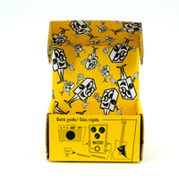 Boîte d'expédition en carton ondulé personnalisée, imprimée avec un dessin animé jaune, boîte d'emballage en papier pliable pour pédale de guitare et électronique