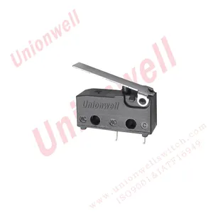 Unionwell T125 Micro Limit Switches With Lever for Home Appliances 0.1A 5A 10A 125/250VAC Dustproof Microswitch China Factory