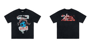 Urban Hype Graphic Tee T-shirt en coton noir à manches courtes pour hommes et femmes, style streetwear - Product Image 6
