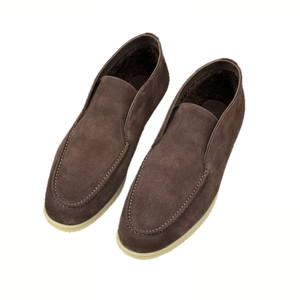Chaussures en cuir décontractées pour hommes, style italien, à enfiler, pour la marche en toute simplicité. - Product Image 4