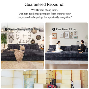 Siêu Lớn & Siêu Mềm Tinh Khiết Miếng Bọt Biển Vải Nén <span class=keywords><strong>Sofa</strong></span> Siêu Chân Không Cán Ghế Cho Biệt Thự Bọc Đồ Nội Thất Thiết Lập - Product Image 5