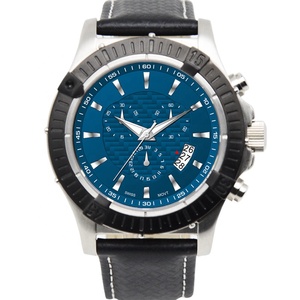 Montre automatique personnalisée pour hommes avec bracelet en cuir véritable <span class=keywords><strong>eta</strong></span> <span class=keywords><strong>7750</strong></span> Montre chronographe Mouvement Montres de luxe étanches pour hommes - Product Image 1