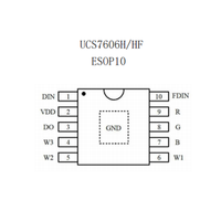 Nouvelle Offre Spéciale : Circuit Intégré Pilote LED Dédicacé UCS7606HF ESOP10 à 6 Canaux avec Fonction de Contrôle de Niveau de Grayscale 65536