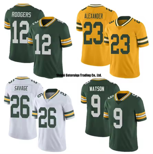 Schlussverkauf #9 Christian Watson #23 Jaire Alexander #26 Darnell Savage Jr. #33 Aaron Jones amerikanisches Fußballtrikot - Product Image 6