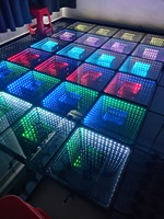 Lumières de piste de danse LED, types magnétiques ou avec câble, avec télécommande par application, colorées, pour mariage, fête, événements, club, bar, exposition automobile