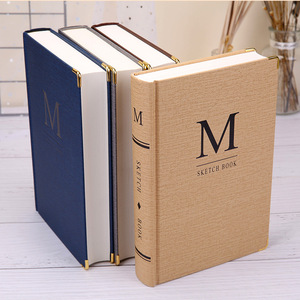 Carnet <span class=keywords><strong>de</strong></span> <span class=keywords><strong>croquis</strong></span> rétro à couverture rigide épaissi, carnet <span class=keywords><strong>vierge</strong></span> A5 - Product Image 3