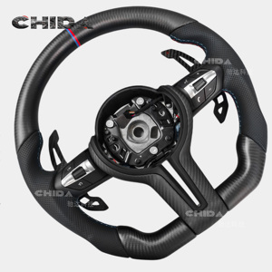 Volante de Fibra de Carbono Personalizado Compatible con <span class=keywords><strong>BMW</strong></span> F10 F20 F30 F32 F22 F07 430i <span class=keywords><strong>218i</strong></span> M3 M5 E90 - Product Image 4
