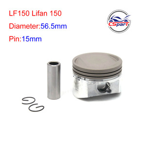 Kit de joints de piston LF150 56,5 mm 15 mm pour moto tout-terrain 150 cc 1P56FMJ Lifan ZongShen Kaya Xmotos <span class=keywords><strong>Apollo</strong></span> <span class=keywords><strong>Orion</strong></span> - Product Image 3