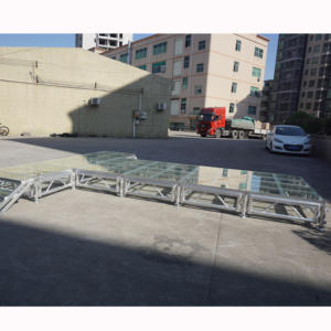 Escenario portátil de aluminio de 4x4 pies para ferias comerciales en interiores - Product Image 2