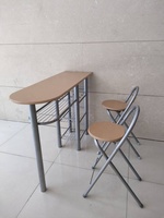 Vintage salle à manger meubles table à manger chaise ensemble avec étagère de rangement