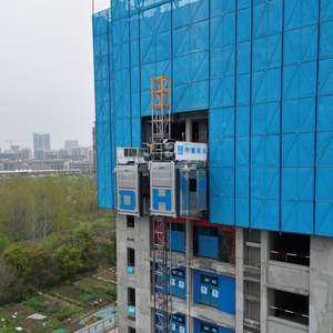 Elevador de Obra Inteligente de Doble Caja DAHAN Sc200/200 de Alta Calidad, 0-40 m/min, 2000 kg, para Mercancías, en Venta - Product Image 6