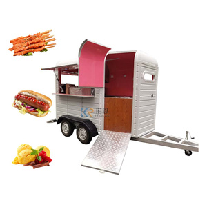 Remolque de Bar Móvil, Camioneta de Venta de Helados, Remolque de Comida Estilo Vintage, Carritos de Hot Dogs, Puesto de Comida, Quiosco, Remolque de Comida - Product Image 1