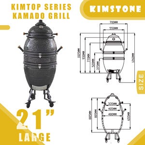 Kimstone Kamado Parrilla colgante Barbacoa <span class=keywords><strong>Pollo</strong></span> asado Oriente Medio <span class=keywords><strong>Leña</strong></span> tradicional - Product Image 2