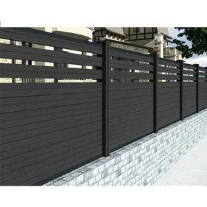 Clôture de jardin moderne Panneau de clôture de confidentialité en bois et plastique composite Écran de <span class=keywords><strong>balcon</strong></span> 1.8m Ensemble de clôture en bois composite Prix - Product Image 6
