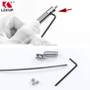 Système de garde-corps invisible <span class=keywords><strong>pour</strong></span> terrasse, vis sans sertissage de 3/16 po, entièrement dissimulé, kit de garde-corps en câble en acier inoxydable T316 <span class=keywords><strong>pour</strong></span> poteaux en bois - Product Image 3