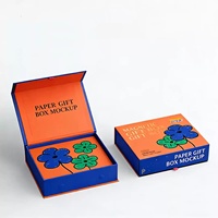 Boîte cadeau de luxe en carton rigide en forme de livre avec fermeture magnétique, boîte artisanale personnalisable