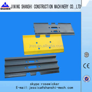 500 600 700 PC120 PC130 PC150 PC180 <span class=keywords><strong>Triple</strong></span> <span class=keywords><strong>Grouser</strong></span> ติดตามแผ่นรองเท้าแผ่นเหล็กกว้าง PC200มม. PC210มม. PC220มม. สำหรับโคมัตสุ - Product Image 6