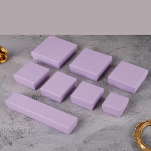 Tutup grosir dan kotak kertas Kraft dasar gelang kalung cincin kualitas tinggi kemasan kotak kertas hadiah perhiasan - Product Image 5