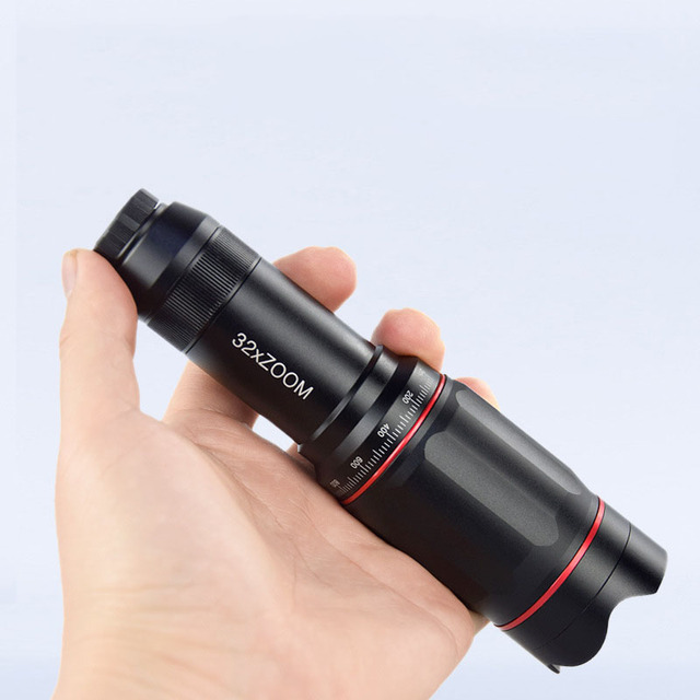 Optical Professional Cell Phone Camera Telephoto Zoom Lens 32x HD with MF Focus