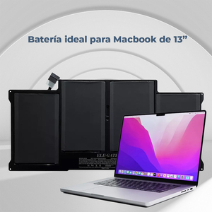 Batterie pour ordinateur portable Ele-Gate 7,6 V 7200 mAh 54 Wh pour Mac Book 13 pouces, remplacement - Product Image 3