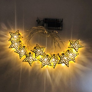 Ghirlanda LED Ramadan Kareem con Batteria, Lanterna a Forma di Mezzaluna, Luce LED 2m, Decorazioni per Feste, Accessori per Ramadan - Product Image 6