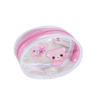 Pochette transparente personnalisée en PVC avec impression sérigraphique pour masques faciaux, jouets en caoutchouc pour enfants, emballage recyclable thermoscellable