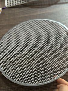 Pantalla para hornear pizza de aluminio de grado de restaurante de servicio de alimentos, sin costuras - Product Image 4