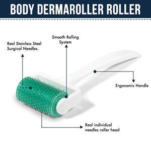 Rouleau dermique en titane avec logo personnalisé, 360 aiguilles pour l'absorption des sérums de soin de la peau - Product Image 3