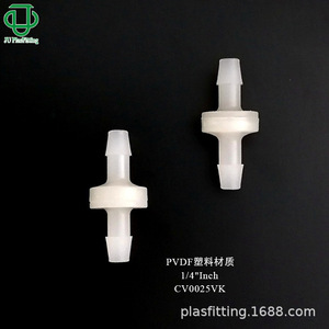 วาล์วกันย้อนกลับพลาสติก PVDF คุณภาพสูง ทนโอโซน กรด ด่าง ป้องกันการไหลย้อนกลับ ป้องกันน้ำและก๊าซ - Product Image 2