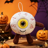 Porte-clés en peluche Poupée Œil de Bœuf - Breloque de sac de Noël et d'Halloween
