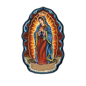 Custom la nostra signora <span class=keywords><strong>di</strong></span> Guadalupe spille per cappelli vergini disegna la tua spilla smaltata con smalto morbido e brillante - Product Image 4