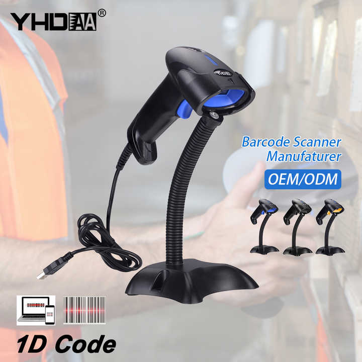 1D CCD Scan Scanner Portable Flat Supermarket Handheld Reader1d Usb ...
