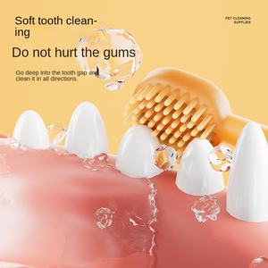 Cepillo de Dientes <span class=keywords><strong>para</strong></span> Mascotas, Juego de Pasta Dental <span class=keywords><strong>para</strong></span> <span class=keywords><strong>Limpieza</strong></span> de la Cavidad Oral <span class=keywords><strong>para</strong></span> <span class=keywords><strong>Perros</strong></span> y Gatos |   Elimina el Mal Aliento |   Proveedor OEM/ODM Disponible - Product Image 5