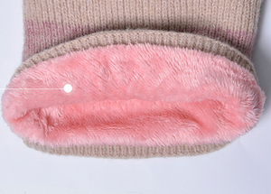 Vente en gros SYH964 <span class=keywords><strong>Bonnet</strong></span> d'hiver de luxe Écharpe Ensembles de gants Logo personnalisé Tricoté <span class=keywords><strong>Cachemire</strong></span> Laine Camouflage pour les femmes en plein air - Product Image 6