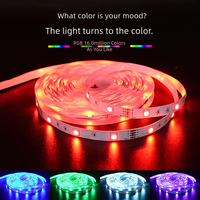 Nouvelles bandes lumineuses LED RGB COB SMD 5050 2835 intelligentes personnalisées de 10m, 20m, 30m, 50m avec télécommande et commande vocale