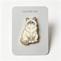Pins en émail métallique de qualité professionnelle, design anime mignon, badges en émail
