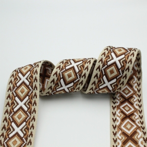 Ruban Jacquard Poly-Nylon à Rayures Chevron et Pois Polyvalent pour Sangles de <span class=keywords><strong>Guitare</strong></span> et Accessoires d'Instruments de Musique - Product Image 1