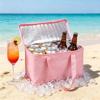 Sac isotherme personnalisé en non-tissé, imperméable, pliable, écologique, avec fermeture éclair, pour aliments