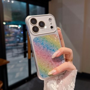 Fashion Glitter Bowknot Air Cushion Shockproof Mobile phone case for iPhone 17 16 15 14 pro max Conversion lens Frame back <b>cover</b> - Product Image 3