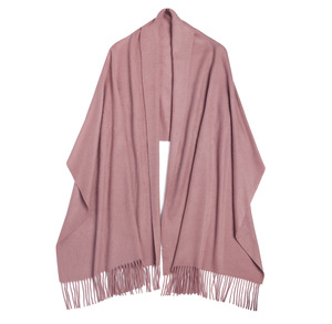 Invierno suave cálido lujo 100% Cachemira chal mujer bufanda diseñador sólido puro Cachemira tejido moda Pashmina estola - Product Image 4